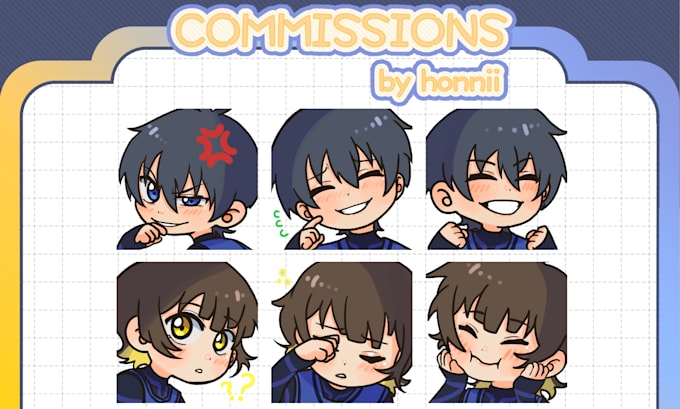 Draw custom chibi emotes for discord and twitch in bulk by Honniisun ...