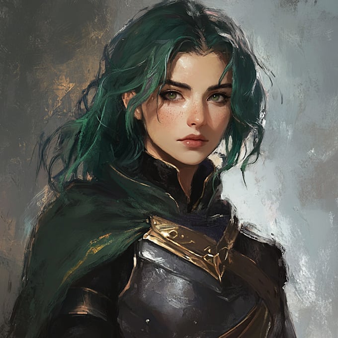 draw dnd character art and oc character