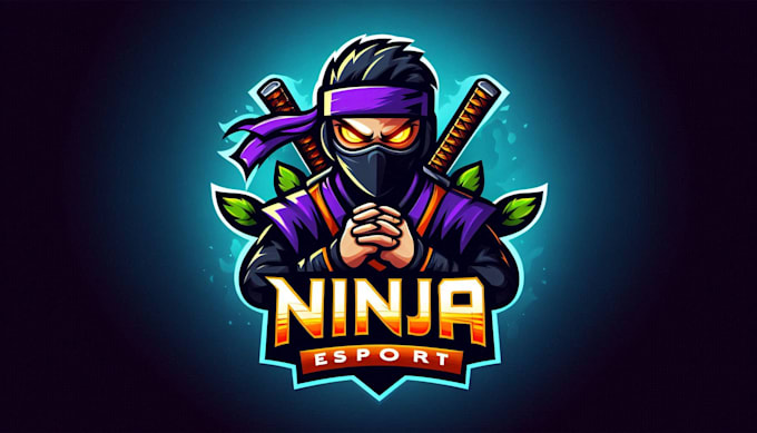 do awesome ninja esport mascot logo design