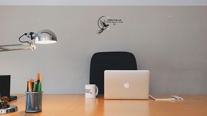 design professional zoom virtual background, and custom logo
