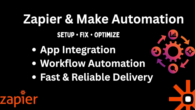 set up and fix zapier or make automation workflows