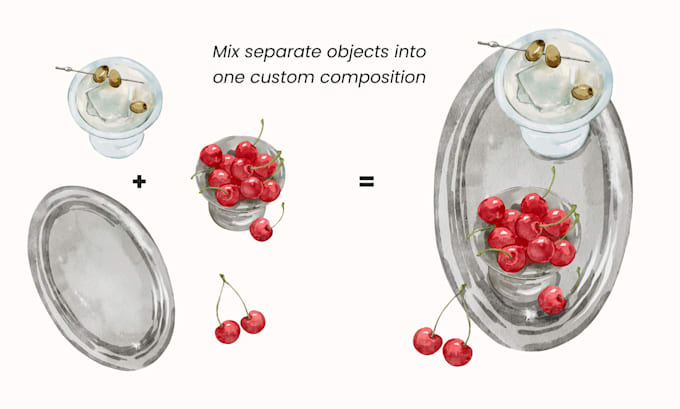 create watercolor illustrations of everyday objects for branding and products