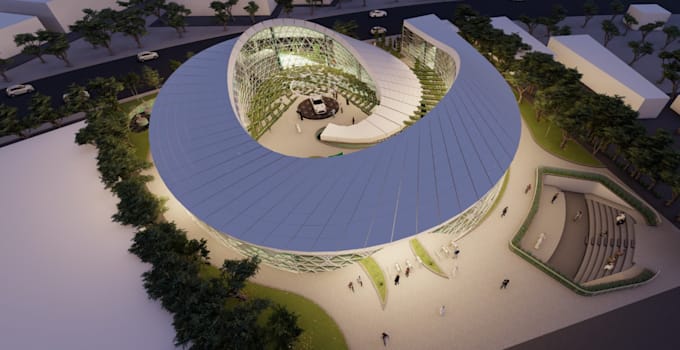 design parametric 3d architecture interior model with realistic renderings