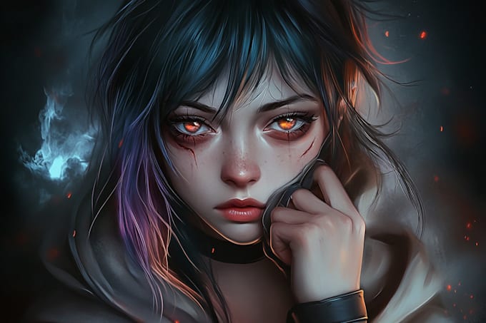 draw anime, realistic portrait or dnd character