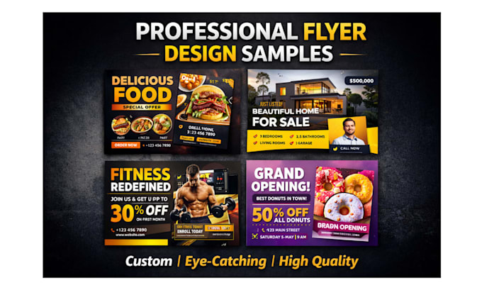 design premium brand posters and flyers designs