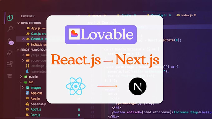 convert your lovable dev react app into a scalable next js app
