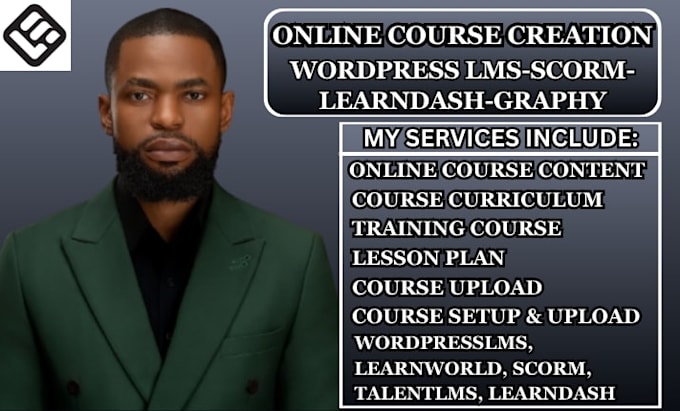 create course content for wordpress lms, learnworld, scorm, talentlms, learndash
