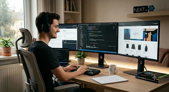 build dynamic web applications in react js and next js