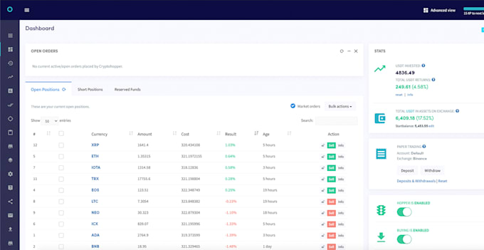 develop a crypto trading bot using python and exchange apis