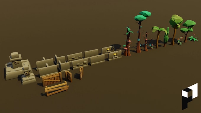 create low poly models