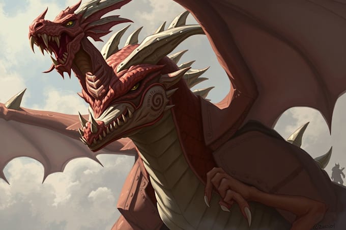 make concept art for characters, dragons and monsters