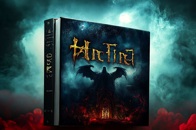make unique horror, fantasy, sci fi novel, ebook cover and book cover