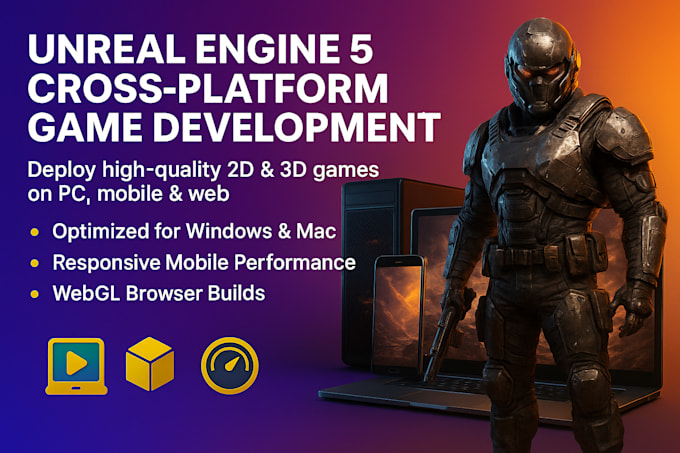 develop 2d and 3d unreal engine 5 games for pc and mobile