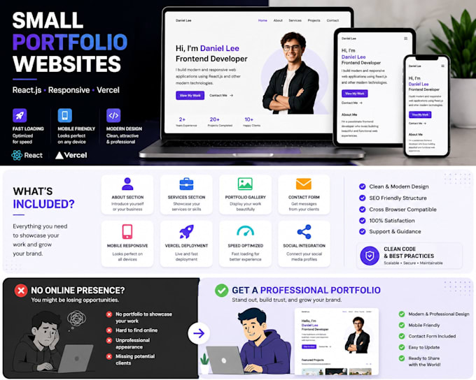 build a small portfolio website