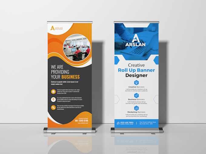 design roll up, retractable banner, pull up, roller banner, sign design