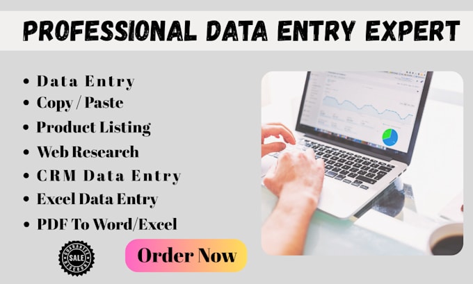 be your virtual assistant for data entry, web research tasks