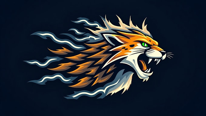 design outstanding cheetah head mascot logo for you in 12 hours