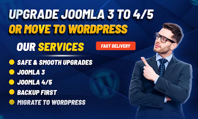develop, design, upgrade, maintain and support joomla web