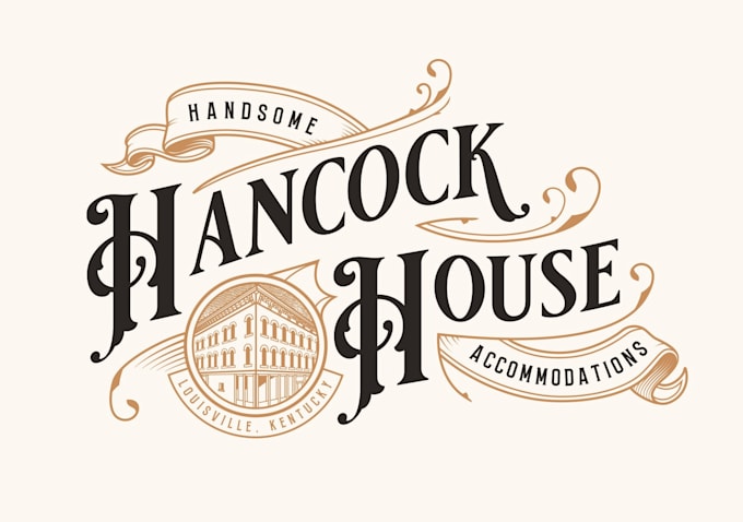 do vintage script typography logo with a classic handcrafted