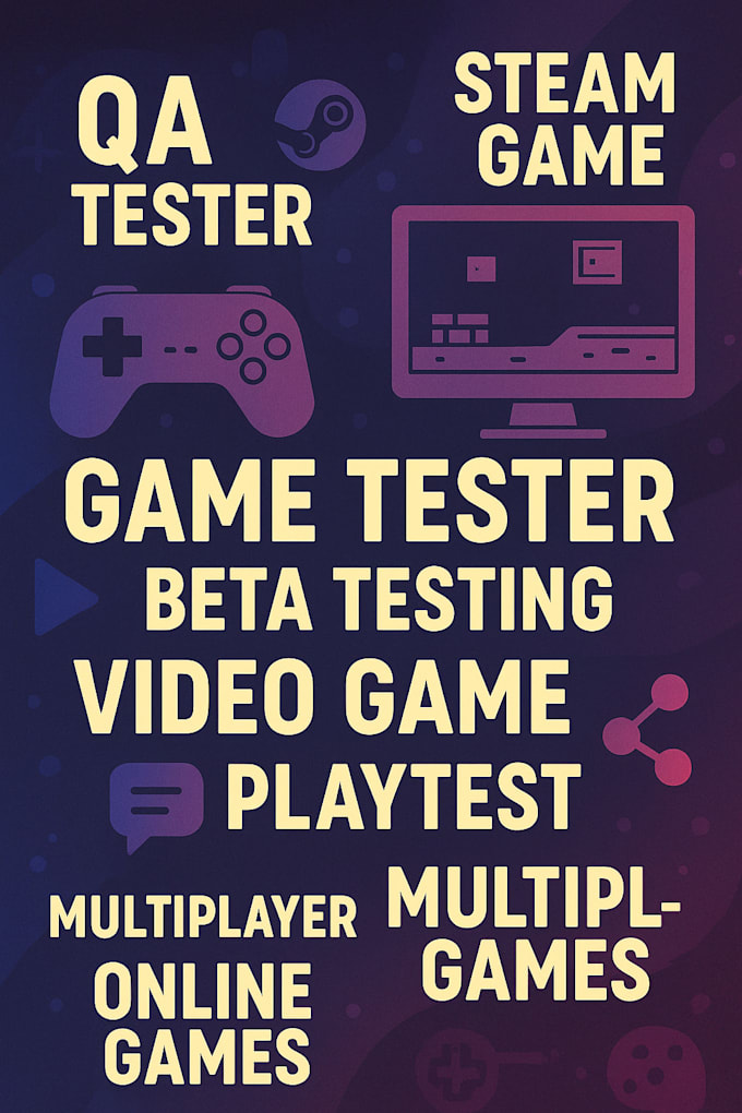 test, review steam game, beta testing, game tester, video game on any device