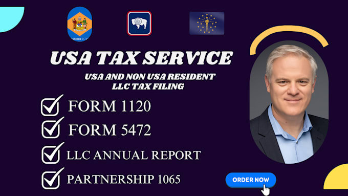 file and fax us tax forms 5472 and 1120 for non resident us llc