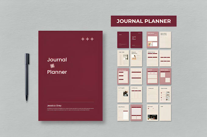 Format design journal fillable workbook logbook prayer journal redesign ...