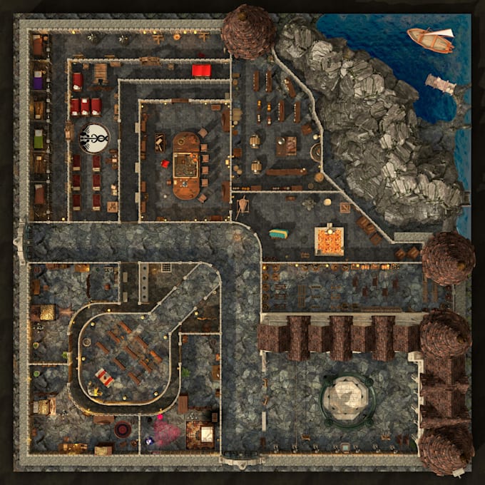 create animated town and city maps for dnd and vtt campaigns