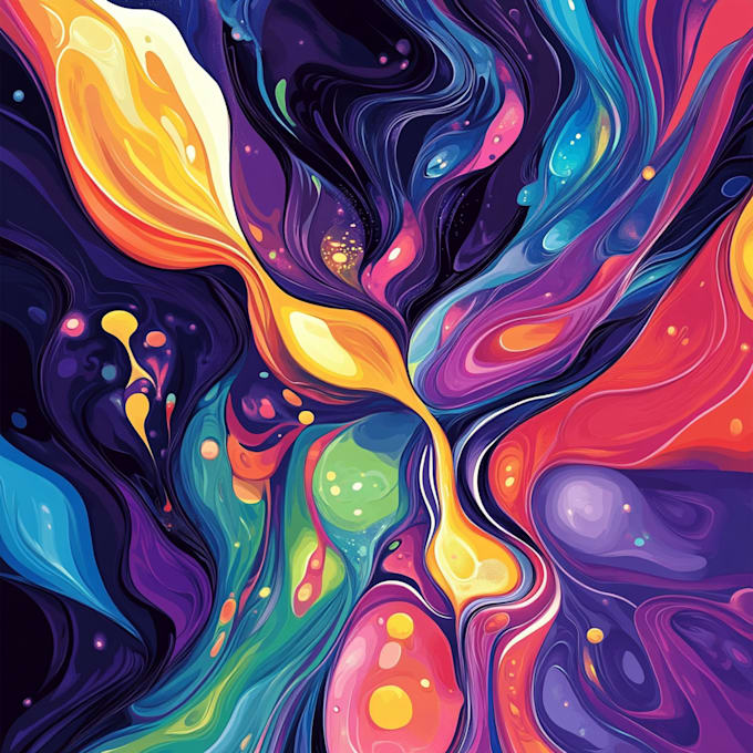make magical abstract art, psychedelic,