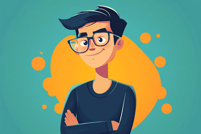draw a character in vector illustration