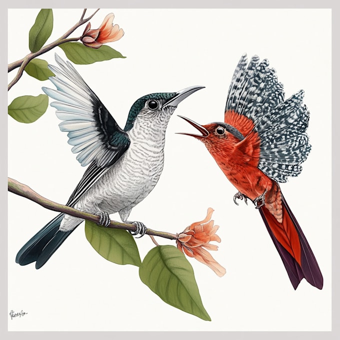create realistic scientific and wildlife illustrations