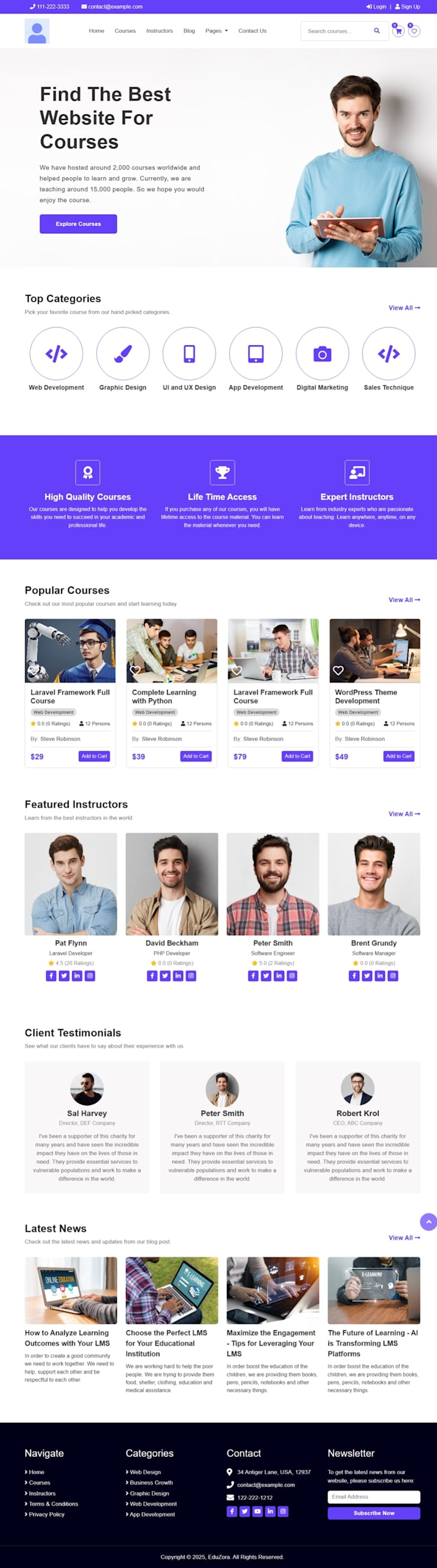 build a custom and fast website using PHP or laravel