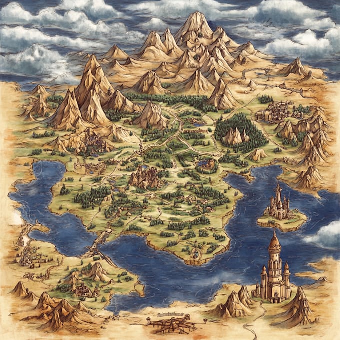 do fantasy dnd map campaign map cartography world