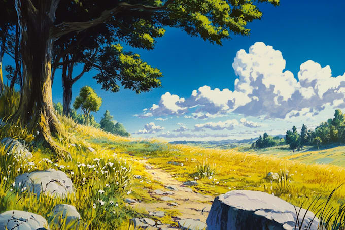 do a custom 2d environment forstream greenscreen background illustration