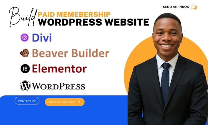 build wordpress paid membership website subcription website