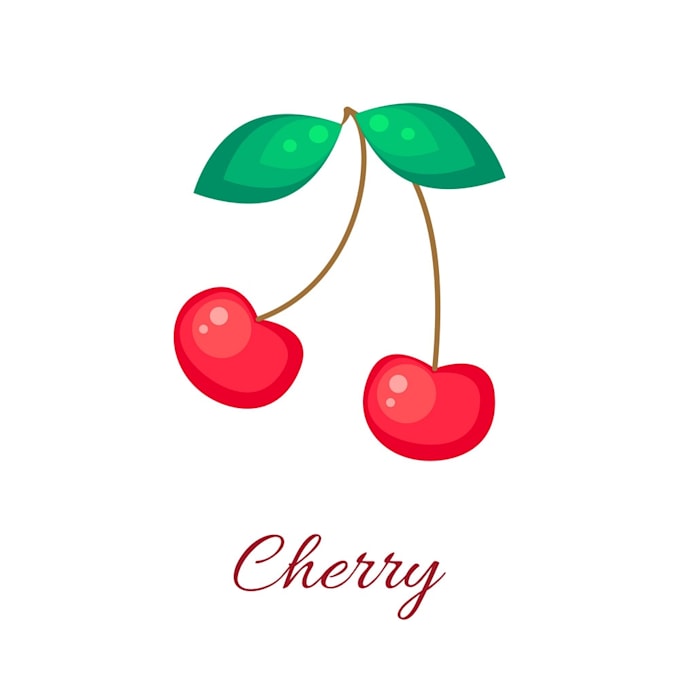 create professional modern cherry logo design