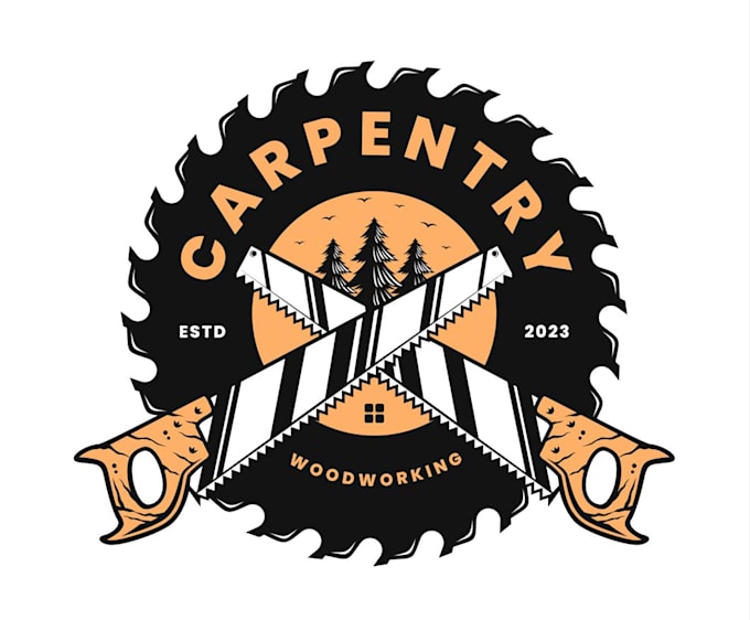 create an awesome woodworking logo