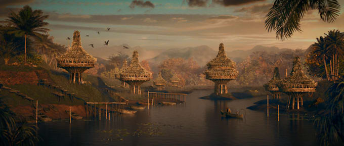 model and texture detailed 3d props or environments