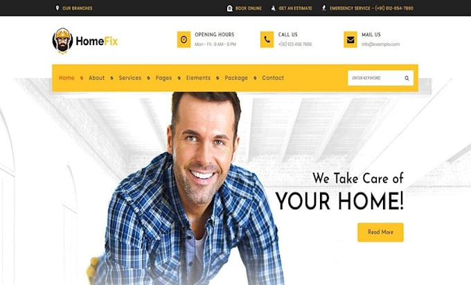 design construction website, handyman, painting, roofing website , locksmith