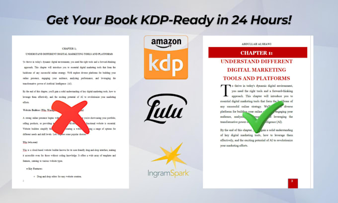 do book formatting for amazon kdp, paperback kindle formatting and cover design