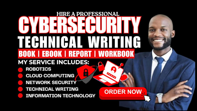 write cybersecurity ebook, cloud computing, robotics, iot, and machine learning