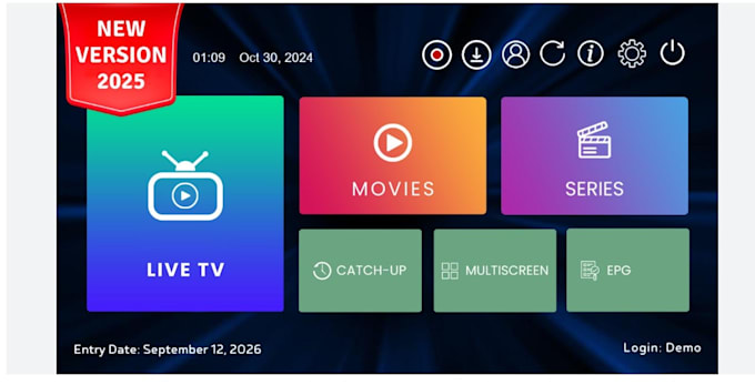 develop android tv app, live tv app, m3u playlist, vod app, ios app with panel