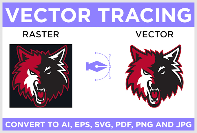 vector tracing design, redraw logo to vector, convert image to ai, eps, svg