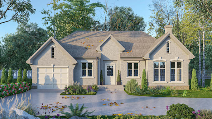 create 3d exterior design, interior design and 3d rendering