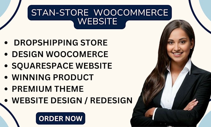 stan store squarespace store design automated woocomerce dropshipping website