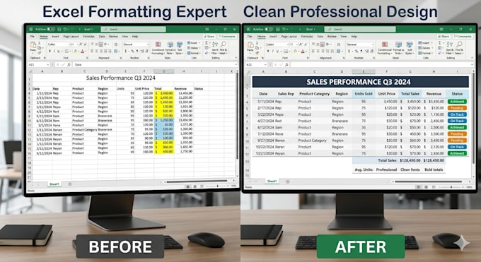 format your excel spreadsheet professionally