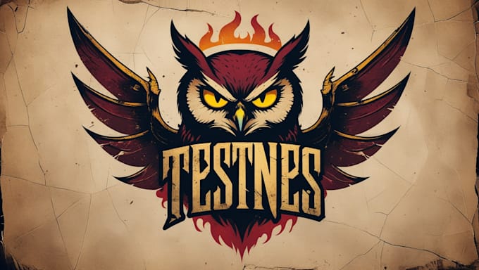 design high quality devil owl logo with source file