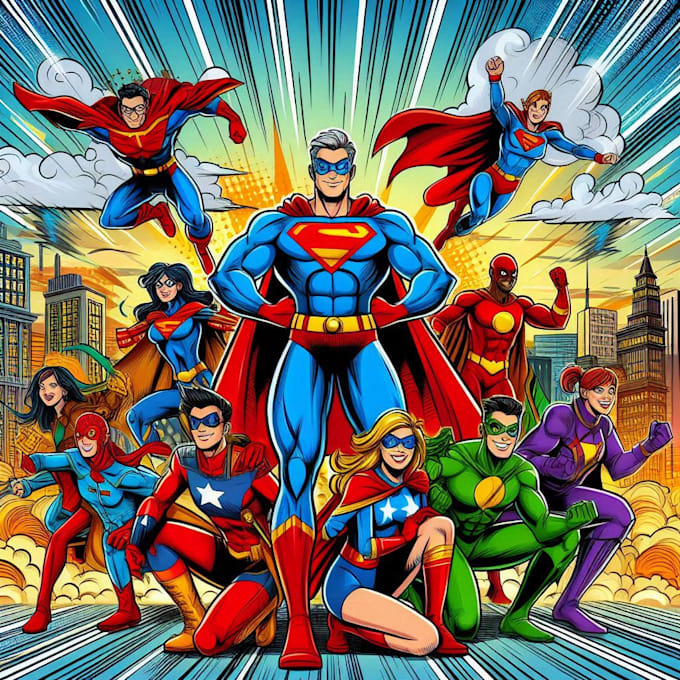 create comic book illustration with comic book illustrator