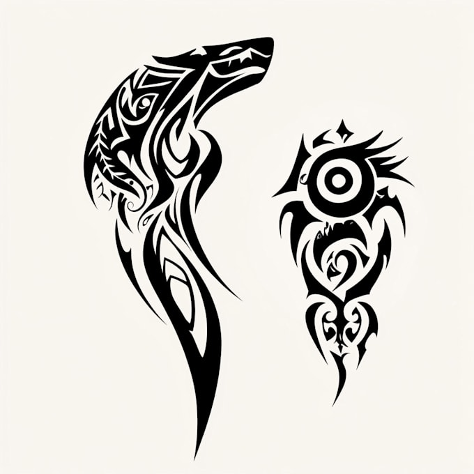 draw for you a custom tribal tattoo design