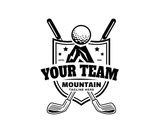 design a unique golf logo for your brand