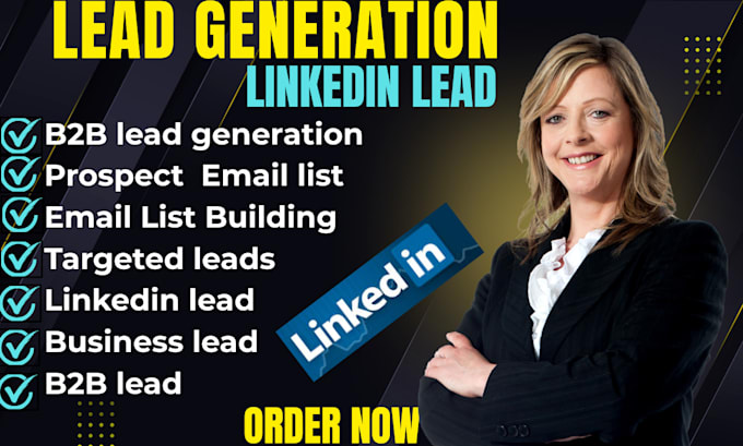 generate valid targeted b2b lead linkedin lead generation for any industries